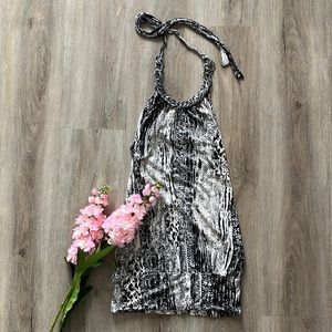 Guess Snakeskin Halter Top, Size Small